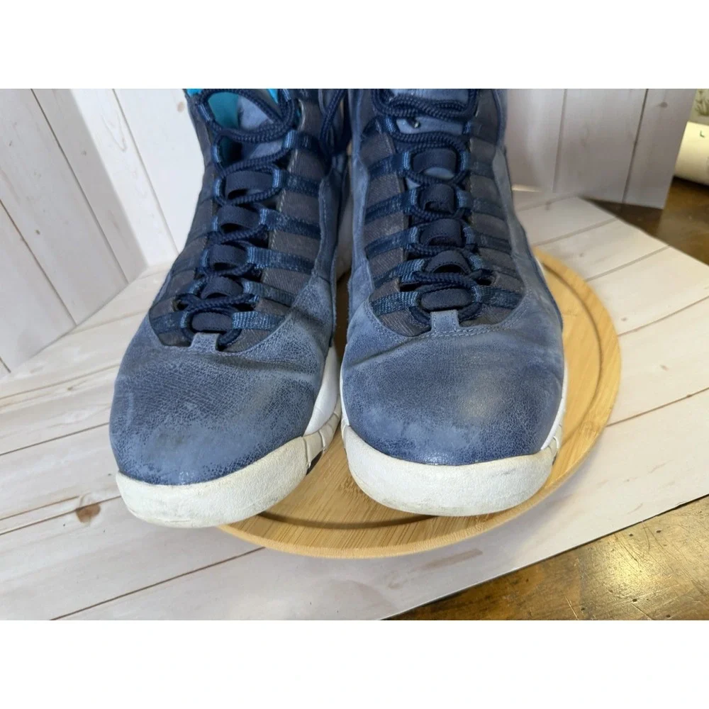 Nike Air Jordan 10 Retro Los Angeles 310805-404 City Pack Ocean Fog Mens 12.5